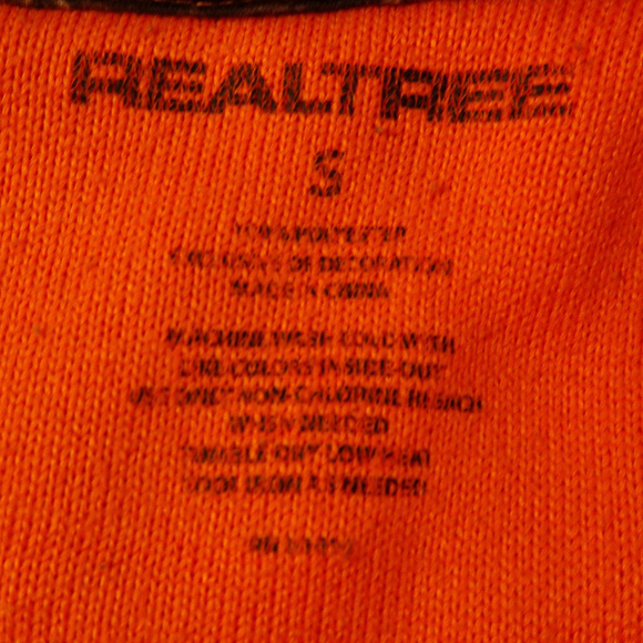 Realtree Orange Fleece Hunting Qtr Zip Jacket Sm - Picture 4 of 4